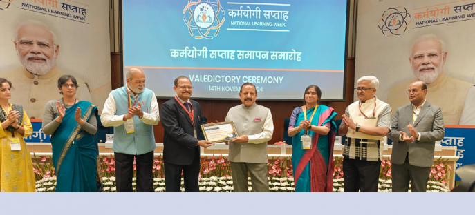  Award received by Director, ISTM for Highest Course Contributor on iGOT.